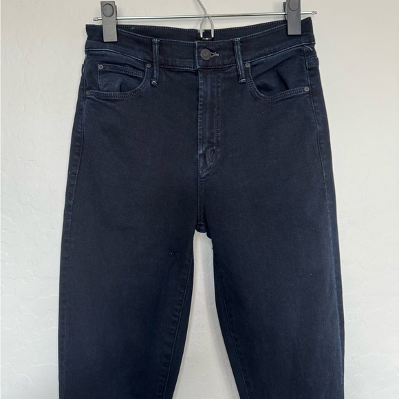 MOTHER Women's Skinny Jeans - Dark Blue - Picture 4 of 14